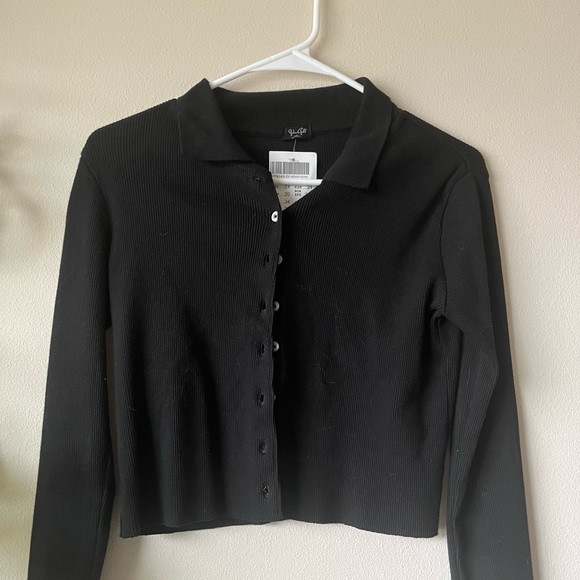 Brandy Melville Tops - NWT Black Caroline Long Sleeve